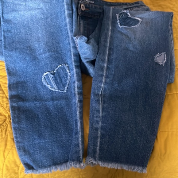 INC International Concepts Jeans with heart patches size 12 - Picture 6 of 9